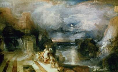The Parting of Hero and Leander (Joseph Mallord William Turner) - Muzeo.com