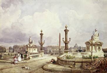 The Place de la Concorde (William Wyld) - Muzeo.com