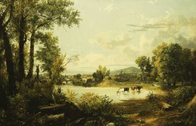The Quiet Valley (Jasper Francis Cropsey) - Muzeo.com