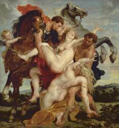 The Rape of the Daughters of Leucippus (Peter Paul Rubens) - Muzeo.com