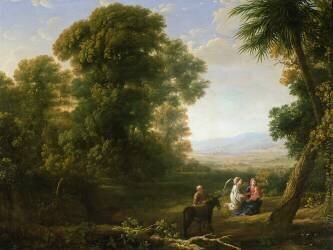 The Rest on the Flight into Egypt (Claude Gellée) - Muzeo.com