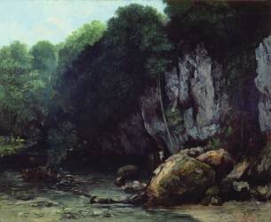 The Stream from the Black Cavern (Gustave Courbet) - Muzeo.com