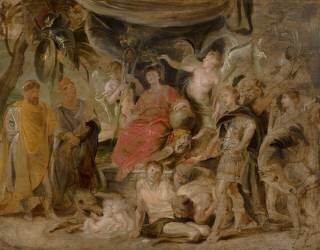 The Triumph of Rome: The Youthful Emperor Constantine Honouring Rome (Peter Paul Rubens) - Muzeo.com