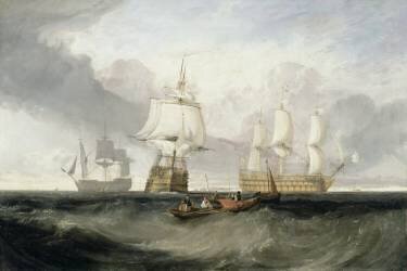 The 'Victory' Returning from Trafalgar (Joseph Mallord William Turner) - Muzeo.com