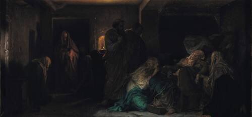 The Virgin Fainting (Paul Delaroche) - Muzeo.com