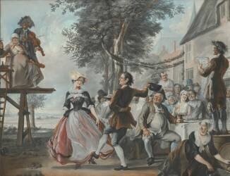 The Wedding of Kloris and Roosje (Cornelis Troost) - Muzeo.com