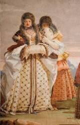 The Winter Walk (detail) (Giandomenico Tiepolo) - Muzeo.com