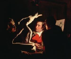 Three Persons Viewing the Gladiator by Candlelight (Joseph Wright of Derby) - Muzeo.com