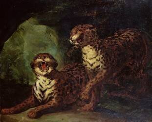 Two Leopards (Théodore Géricault) - Muzeo.com