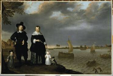 Un Armateur et sa famille (Abraham Willaerts) - Muzeo.com