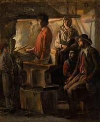 Un Maréchal dans sa forge (Louis Le Nain) - Muzeo.com