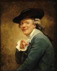 Un moqueur montrant du doigt (Joseph Ducreux) - Muzeo.com