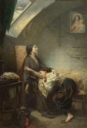 Une famille malheureuse (Lamennais, Parole d'un croyant, XXV) (Octave Tassaert) - Muzeo.com
