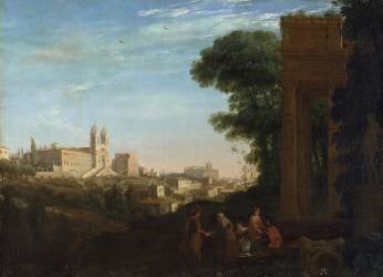 Une vue de Rome (Claude Gellée) - Muzeo.com