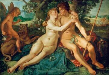 Venus and Adonis (Hendrick Goltzius) - Muzeo.com