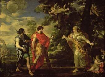 Venus Appearing to Aeneas as a Huntress (Pietro da Cortona) - Muzeo.com