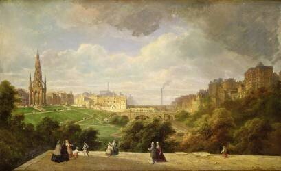 View of Edinburgh (Pierre Justin Ouvrié) - Muzeo.com