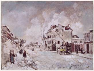 View of Faubourg Saint-Jacques (Johan Barthold Jongkind) - Muzeo.com