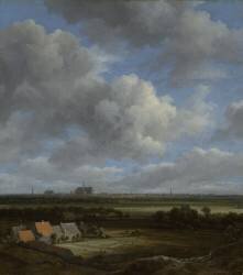View of Haarlem from the Northwest with the Bleaching Fields in the Foreground (Jacob Isaakszoon van Ruisdael) - Muzeo.com