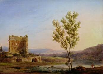 View of the Outskirts of Rome (Pierre Henri de Valenciennes) - Muzeo.com