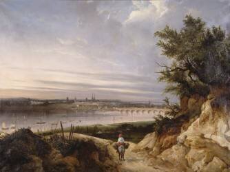 Vue de Bordeaux (Jean Alaux) - Muzeo.com