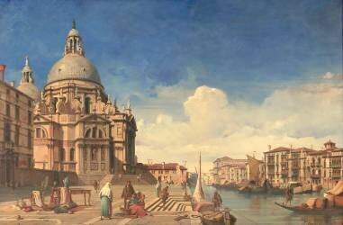 Vue de l'église Santa-Maria della Salute à Venise (Jules-Romain Joyant) - Muzeo.com