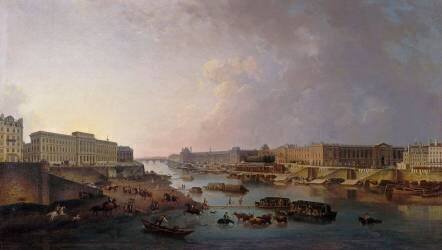 Vue de Paris, prise du pont Neuf (Pierre-Antoine Demachy) - Muzeo.com