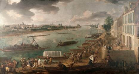 Vue de Paris, prise du quai de la Rapée (Pierre Denis Martin) - Muzeo.com