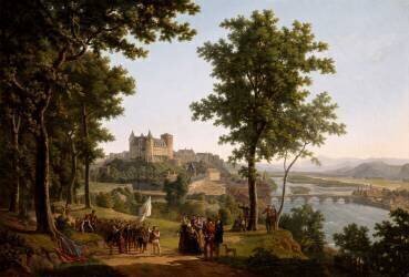 Vue du château de Pau prise du grand parc (Alexandre-Louis Millin du...) - Muzeo.com