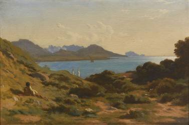 Vue prise à Montredon, près de Marseille (Hippolyte Flandrin) - Muzeo.com