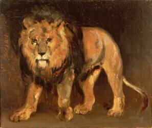 Walking lion (Théodore Géricault) - Muzeo.com