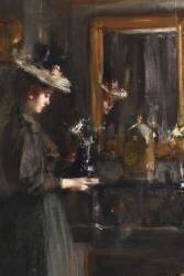 Woman in an Interior (Albert de Belleroche) - Muzeo.com