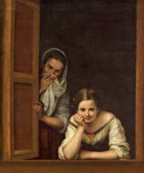 Women from Galicia at the Window (Bartolomé Esteban Murillo) - Muzeo.com