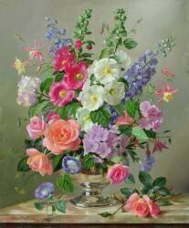 A September Floral Arrangement (Albert Williams) - Muzeo.com