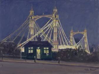 Albert Bridge - Night (Julian Barrow) - Muzeo.com