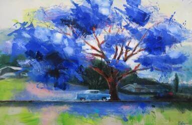 Arbre bleu Cuba (Pascal Langevin) - Muzeo.com
