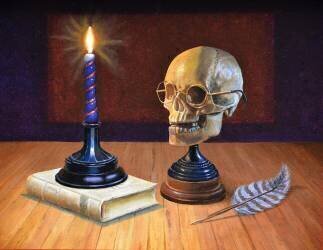 Candle and Skull (Trevor Neal) - Muzeo.com