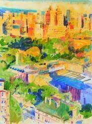 Fifth Avenue shadows over the Metropolitan (Peter Graham) - Muzeo.com