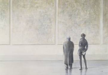 Man and Woman in an Art Gallery (Lincoln Seligman) - Muzeo.com