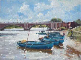 Moorings at Hampton Court (Christopher Glanville) - Muzeo.com