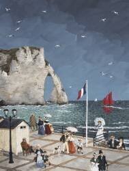 The storm approaches Etretat (Fabienne Delacroix) - Muzeo.com