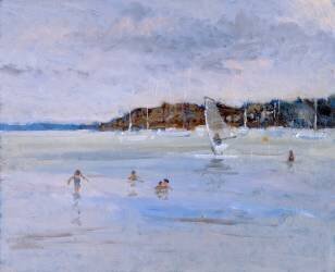 Windsurfer and Bathers (Christopher Glanville) - Muzeo.com