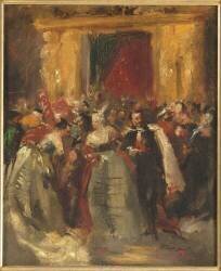 Bal costumé au palais des Tuileries - (l'empereur Napoléon III et la comtesse de Castiglione) (Jean-Baptiste Carpeaux) - Muzeo.com