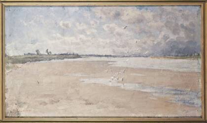 Bords de Loire, mouettes (Maurice Le Liepvre) - Muzeo.com