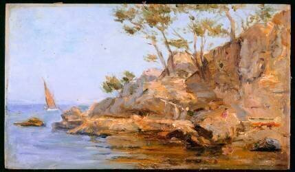 Côte au bord de la mer : Le Cap Brun (la baie Magaud) (Maurice Ramart) - Muzeo.com