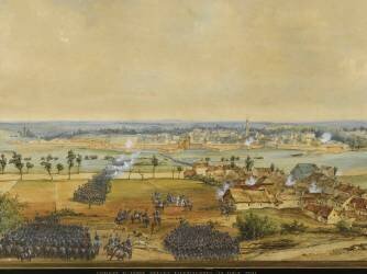 Combat d'Anzin devant Valenciennes, mené par le général Osten le 26 août 1794 (Jean-Antoine-Siméon Fort) - Muzeo.com