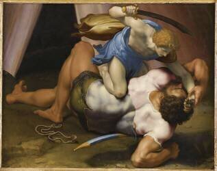 Combat de David et Goliath (Daniele da Volterra) - Muzeo.com