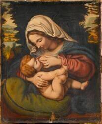 Copie de La Vierge au coussin vert (Andrea Solario) - Muzeo.com