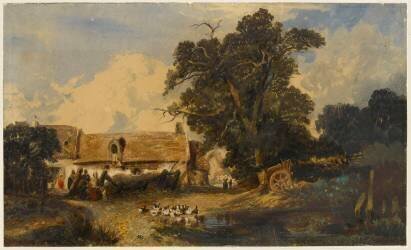 Cour de ferme (Jules Dupré) - Muzeo.com