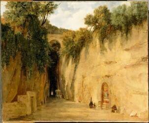 Entrée de l'ancienne grotte du Pausilippe (anonymous) - Muzeo.com